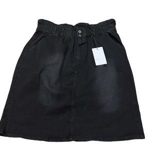 BLACK LABEL‎ C’est Toi black denim skirt